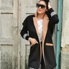 Kép 1/3 - SHARON fekete fashion kabát