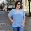 Kép 4/4 - NAGY MÉRETŰ világoskék felső