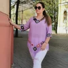 Kép 4/4 - AMARA  PLUS SIZE TUNIKA levendula