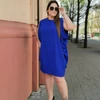 Kép 3/3 - REA  királykék  plus size ruha/tunika