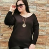 Kép 2/2 - ELLY plus size fekete tunika