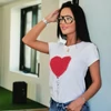 Kép 2/3 - HEART pamut top