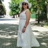 Kép 2/3 - TINA  XL madeira csipke ruha
