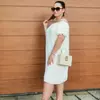 Kép 4/4 - MASNIS nagy méretű fehér nyári ruha 