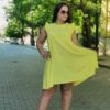 Kép 1/3 - GINA sárga plus size ruha