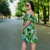 Kép 2/4 - LEVÉL mintás plus size ruha