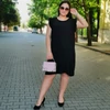 Kép 1/4 - BERNY plus size fekete ruha