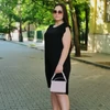 Kép 3/4 - BERNY plus size fekete ruha