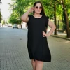 Kép 4/4 - BERNY plus size fekete ruha