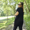 Kép 2/3 - Fekete pamut tunika nagy méretű
