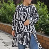 Kép 2/4 - BEST plus size fekete-fehér ruha/tunika
