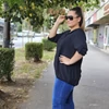 Kép 3/3 - VIA plus size fekete kapucnis tunika