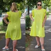 Kép 2/3 - GINA sárga plus size ruha