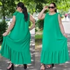 Kép 2/2 - PLUS SIZE ujjatlan nyári ruha/zöld