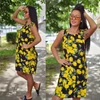 Kép 1/2 - PAMUT-len AKCIÓS nyári ruha/LEMON