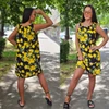 Kép 2/2 - PAMUT-len AKCIÓS nyári ruha/LEMON