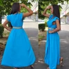 Kép 2/2 - BEST fashion ruha övvel/ türkiz