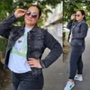 Kép 1/2 - BEST nagyméretű szürke farmer dzseki/4XL-8XL