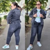 Kép 2/2 - BEST nagyméretű szürke farmer dzseki/4XL-8XL