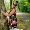 Kép 2/3 - MILA  akciós kalocsai mintás plus size ruha