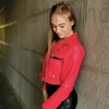 Kép 2/4 - ARIANNA piros műbőr dzseki