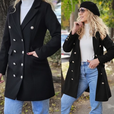 CANDY akciós  fekete szövetkabát CANDY akciós  fekete szövetkabát