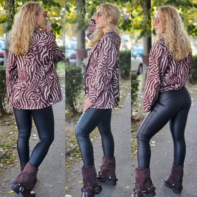 BEST push up műbőr leggings/S-XXL