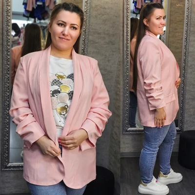 SUZY plus size/ L-XL blézer/rose