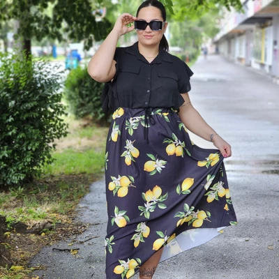 BEST lemon plus size ingruha/L-XL