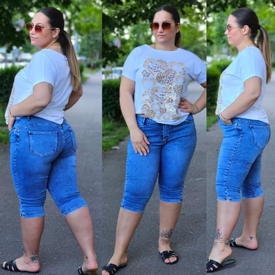 MARTY plus size farmer térd nadrág/30-42