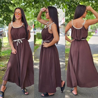 CLEOPATRA kánikula ruha/csokoládé