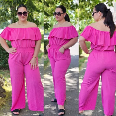 MARTY nagyméretű overall/pink