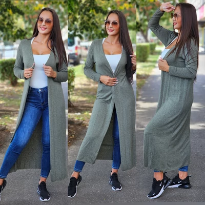BEST maxi kardigán/khaki