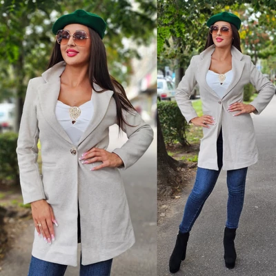 BARBY világos beige kabát/S-XXL