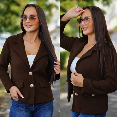 CSOKOLÁDÉ MOHAIR blézer/kardigán/S-XXL