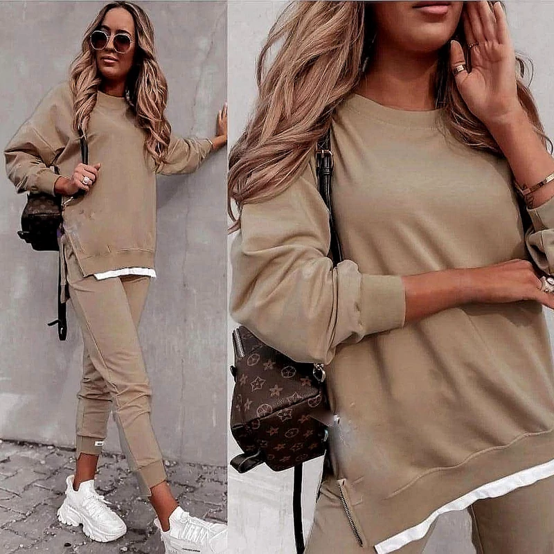 SYA  beige pamut szabadidő