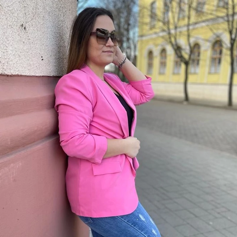 XL-4XL PINK blézer