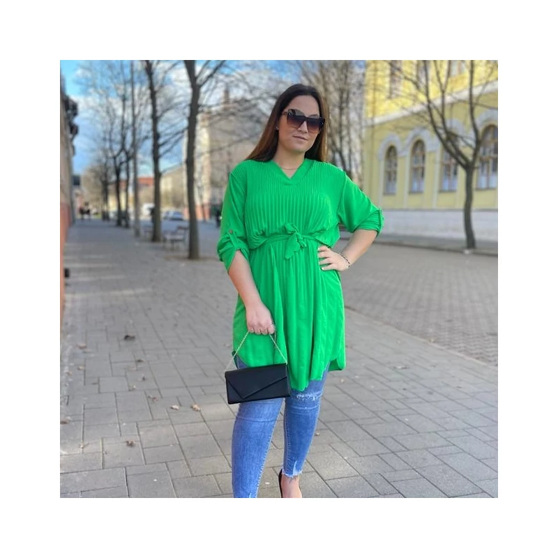 TIA zöld  plus size ingtunika/ruha