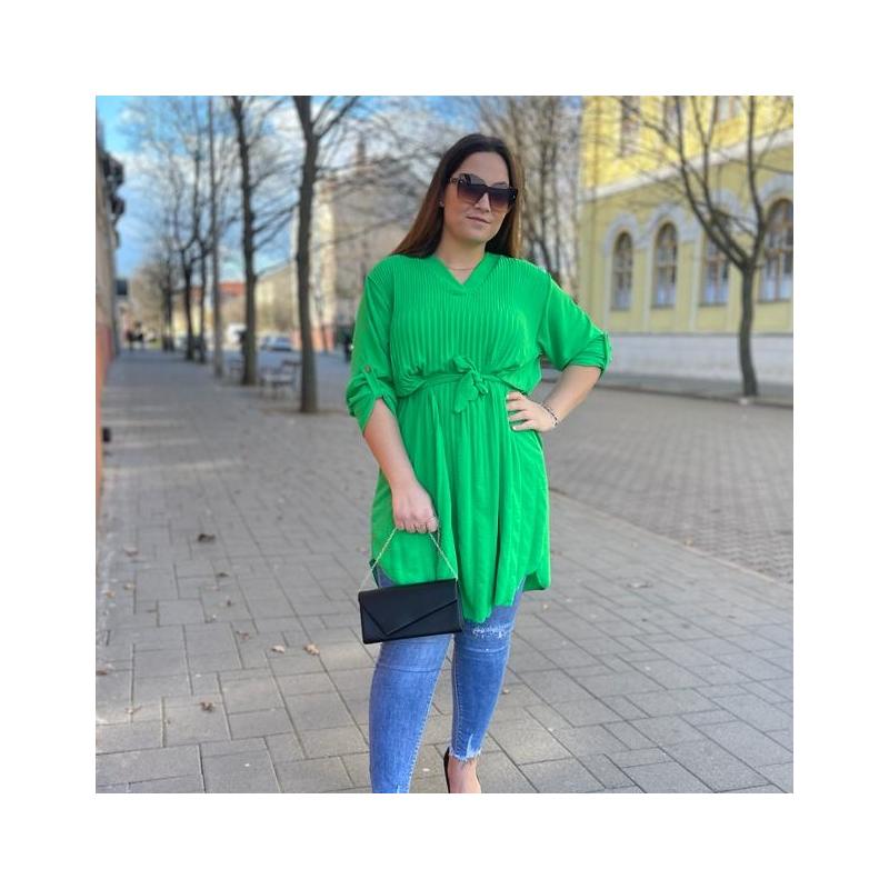 TIA zöld  plus size ingtunika/ruha