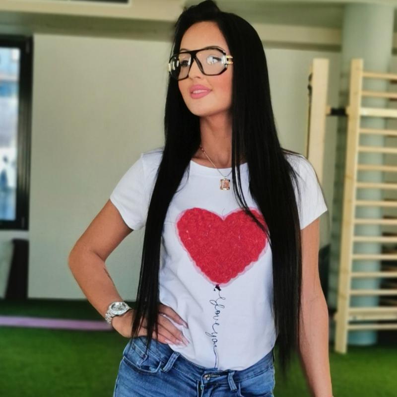 HEART pamut top