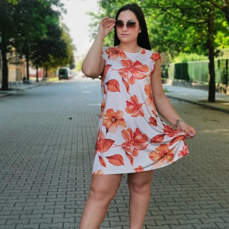 FLOWER plus size ruha