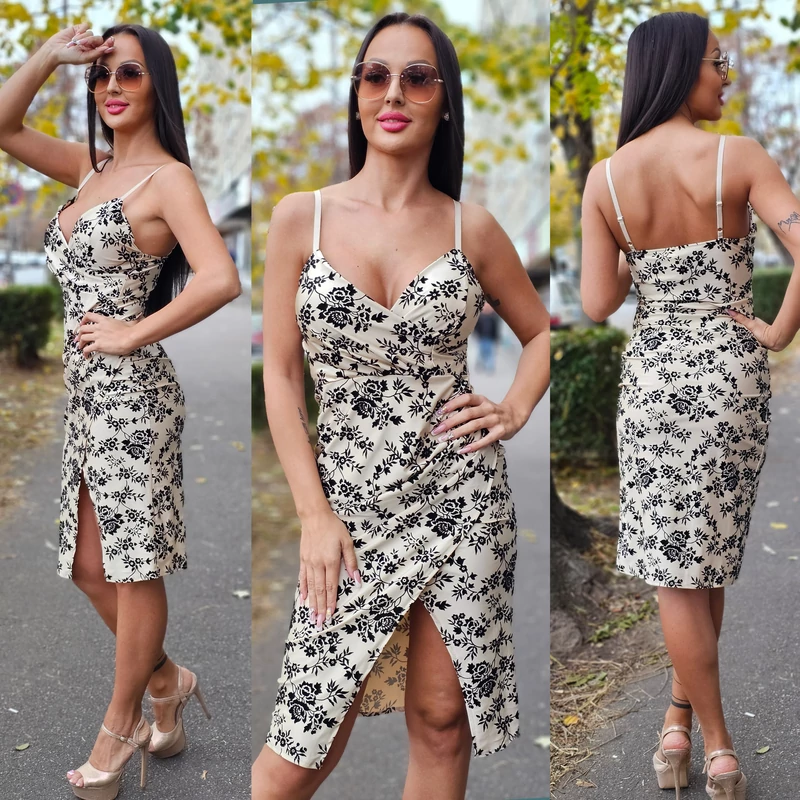 BARBY pántos alkalmi ruha