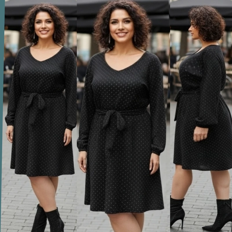 NAGYMÉRETŰ akciós strasszos megkötős alkalmi ruha