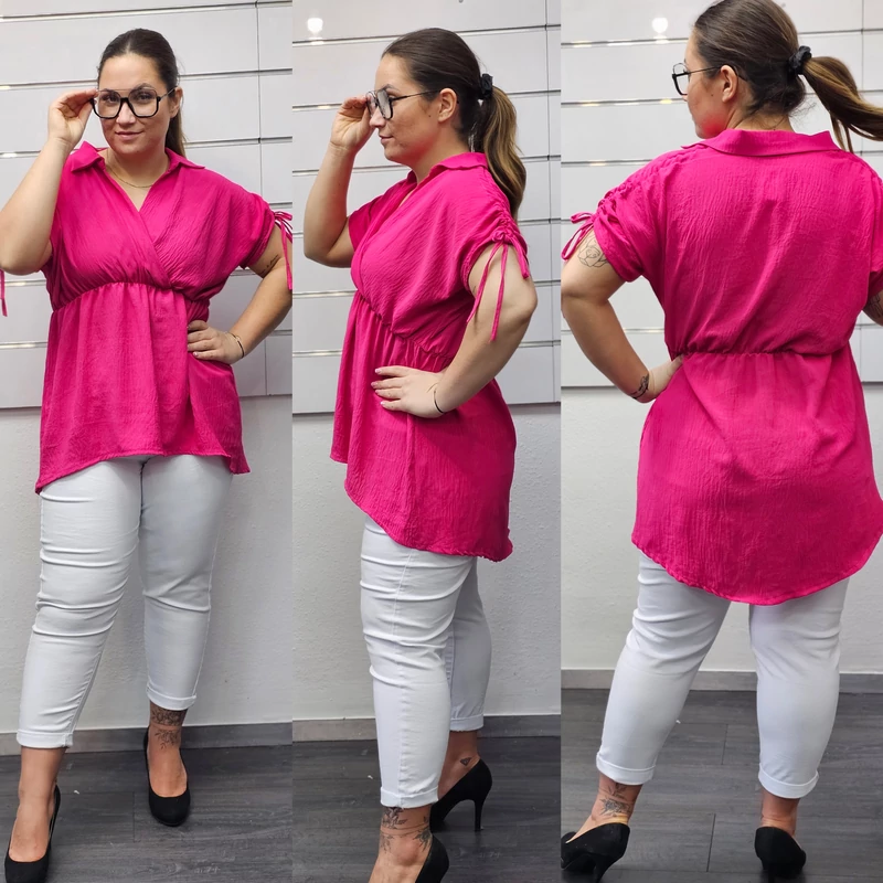 MARTY plus size fashion tunika/pink