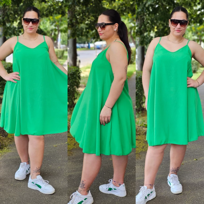 NAGYMÉRETŰ pántos kánikula ruha/XL-XXL
