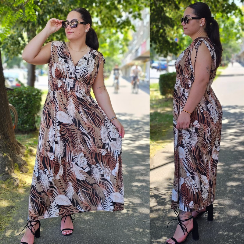 PLUS SIZE hideg selyem ruha