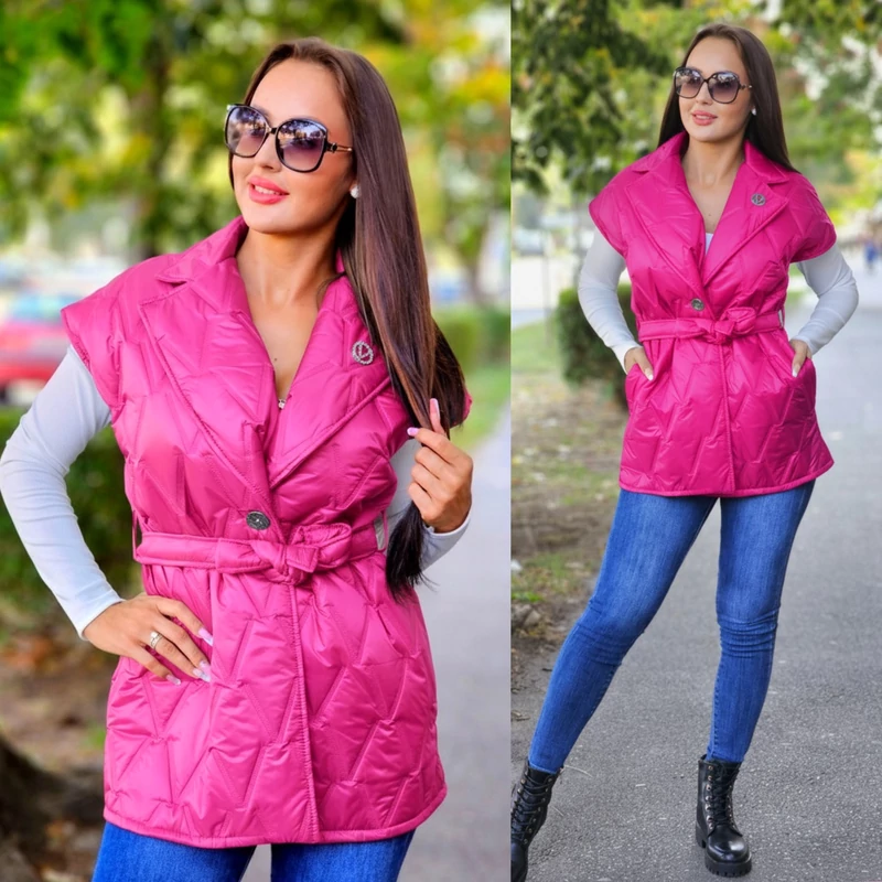 STEPPELT megkötős mellény/pink