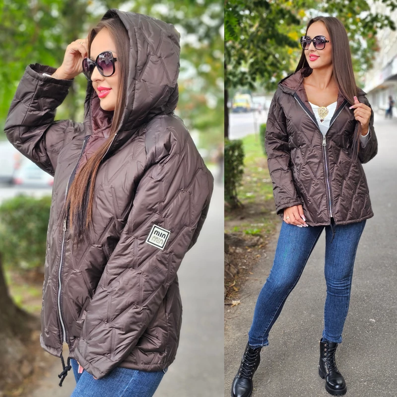 STEPPELT AKCIÓS átmeneti kapucnis kabát/étcsokoládé STEPPELT AKCIÓS átmeneti kapucnis kabát/étcsokoládé