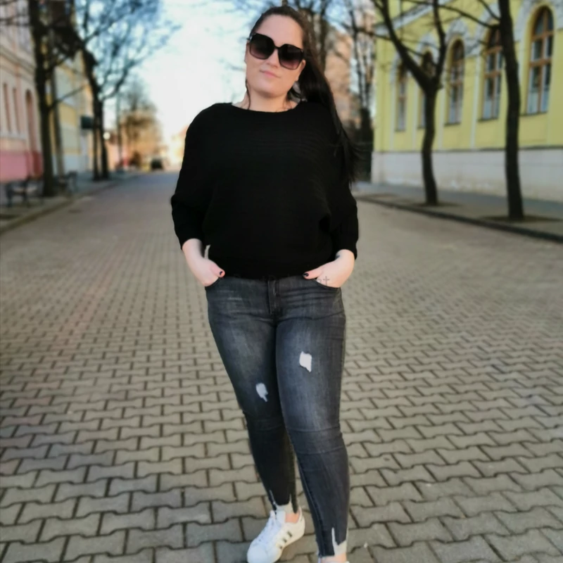 PLUS SIZE farmernadrág