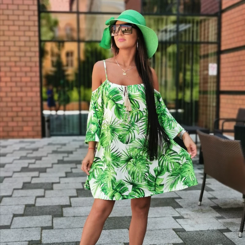 LOLA levél mintás ruha